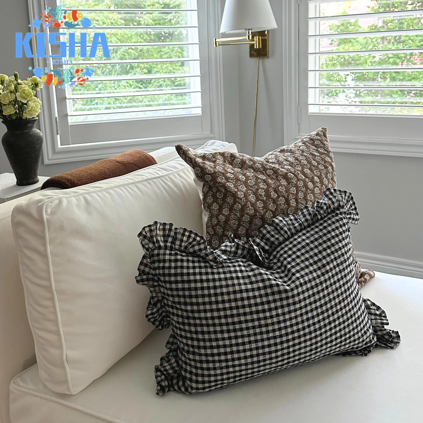 Aspen Ruffle Pillow Cover