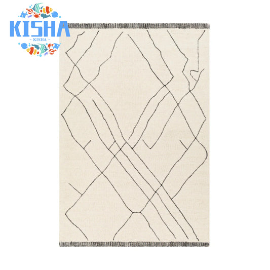 Arkell Cream/Black Rug