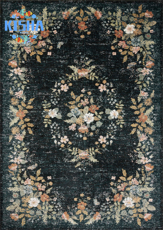 Loloi Laurel Strawberry Fields Navy Rug