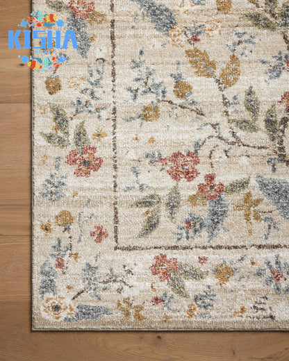 Loloi Laurel Peacock Garden Cream Rug