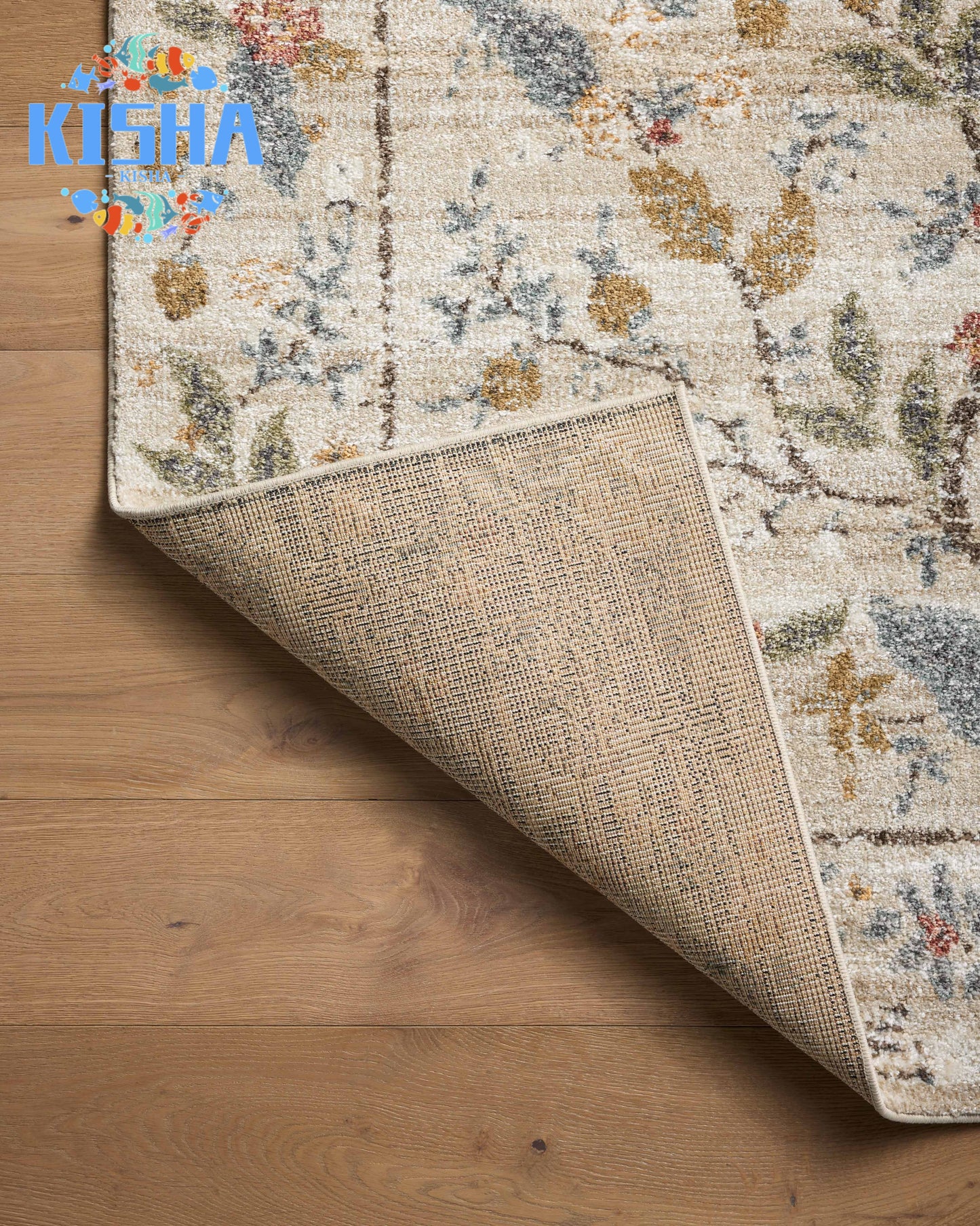 Loloi Laurel Peacock Garden Cream Rug