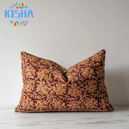 Sienna Block Print Pillow Cover